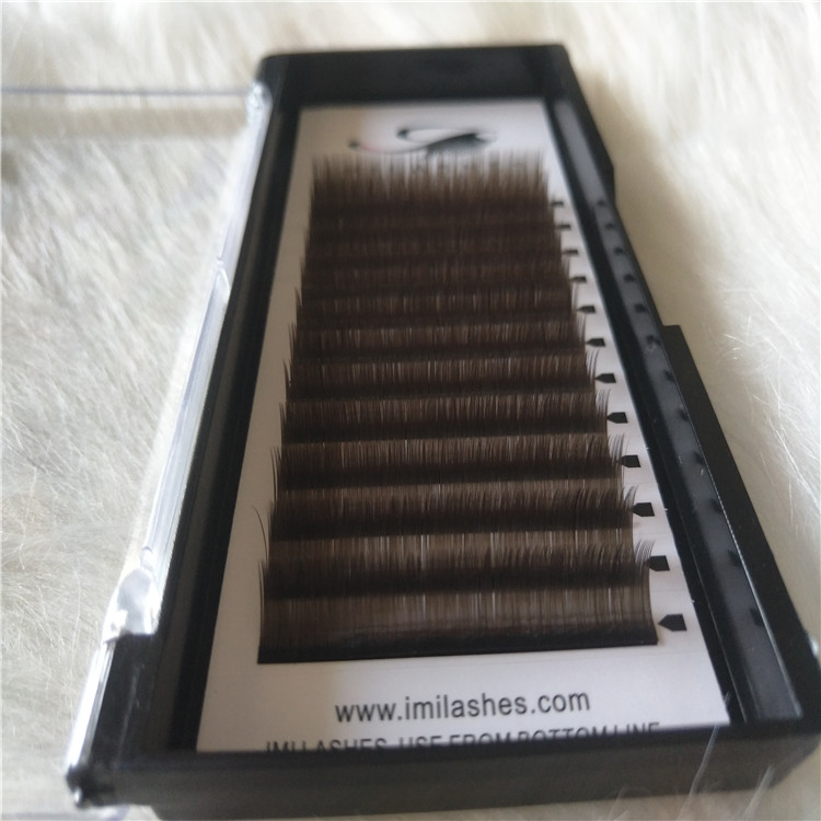 Chinese eyelashes wholesale flat individual eyelashes extension with pure Korean PBT